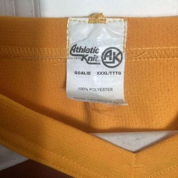 Vintage Athletic Knit Canadian Dodgers Hockey Goalie Jersey Sz 3X - Picture 2 of 9